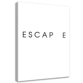 obraz-na-plotnie-napis-escape-70x100