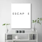 obraz-na-plotnie-napis-escape-70x100-stan-nowy