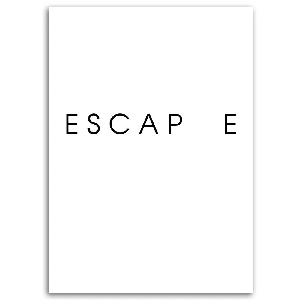 obraz-na-plotnie-napis-escape-70x100