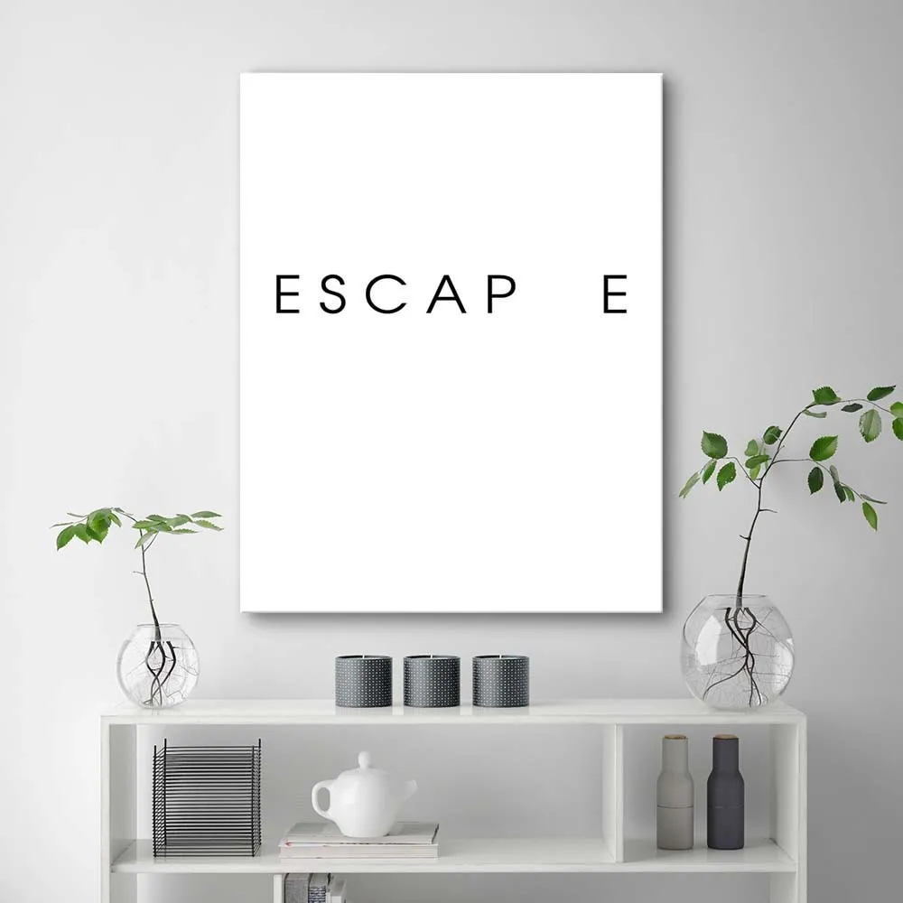 obraz-na-plotnie-napis-escape-80x120