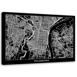obraz-na-plotnie-filadelfia-plan-miasta-90x60