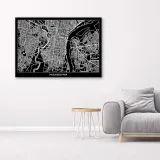 obraz-na-plotnie-filadelfia-plan-miasta-90x60-stan-nowy
