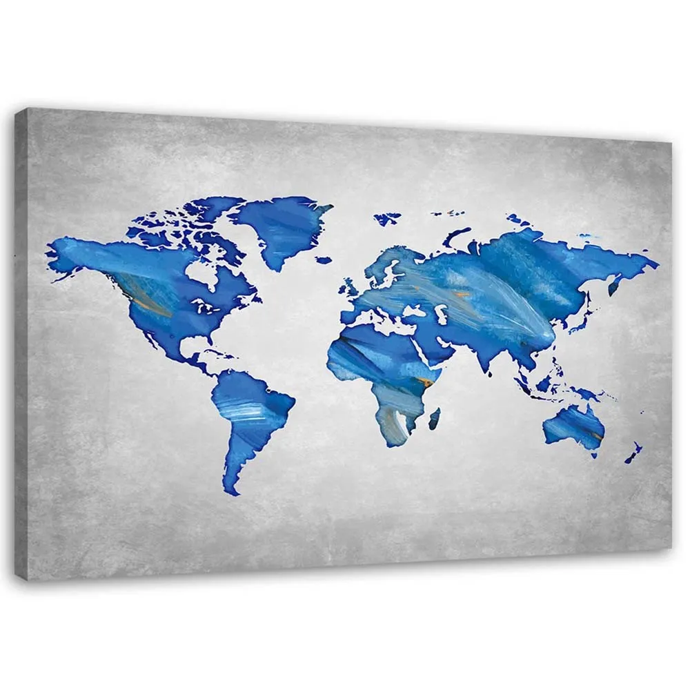 obraz-na-plotnie-mapa-swiata-niebieski-120x80-stan-nowy