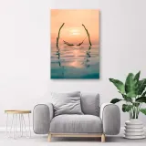 obraz-na-plotnie-hamak-morze-slonce-widok-40x60-stan-nowy