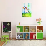 obraz-na-plotnie-kolorowy-jednorozec-60x90-stan-nowy