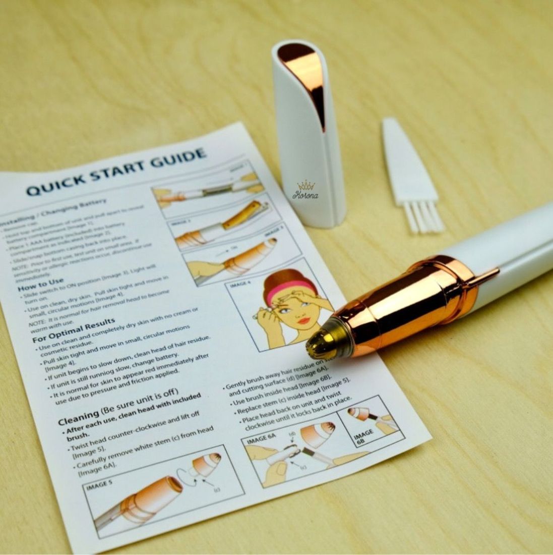 DEPILATOR TRYMER DO BRWI, TWARZY NA BATERIE ERLI.pl