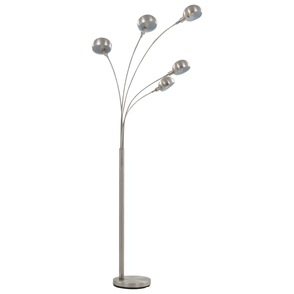 lampa-stojaca-200-cm-5-x-e14-srebrna