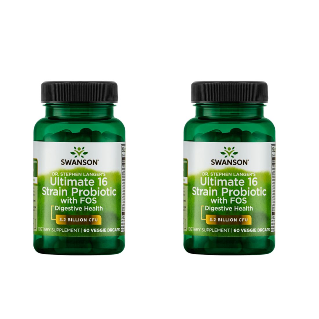 2x Swanson Ultimate 16 Strain Probiotic 60 Kapsułek Wegańskich Erlipl 6604