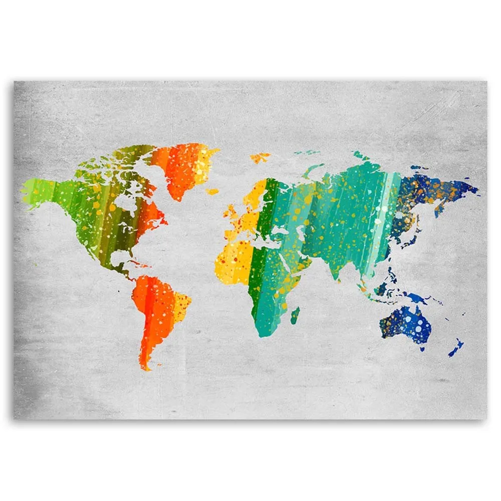 obraz-na-plotnie-mapa-kolorowa-100x70