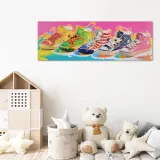 obraz-na-plotnie-trampki-kolor-150x50-stan-nowy