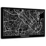 obraz-na-plotnie-kopenhaga-plan-miasta-100x70