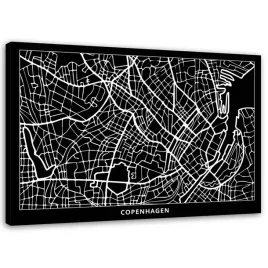 obraz-na-plotnie-kopenhaga-plan-miasta-100x70
