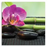 obraz-na-plotnie-zen-orchidea-50x50-sposob-wykonania-druk-cyfrowy