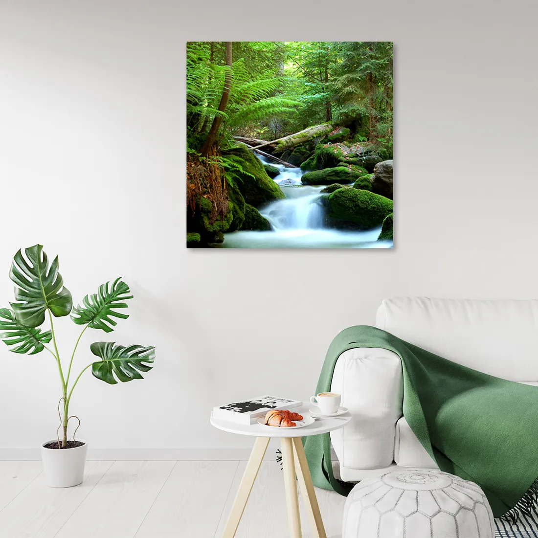 obraz-na-plotnie-las-gory-potok-60x60