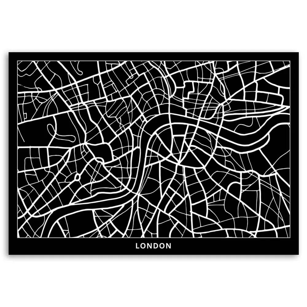 obraz-na-plotnie-londyn-plan-miasta-120x80