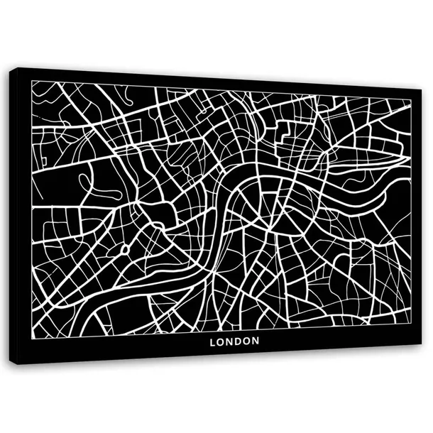 obraz-na-plotnie-londyn-plan-miasta-90x60