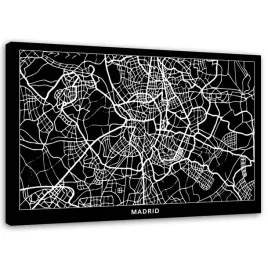 obraz-na-plotnie-madryt-plan-miasta-90x60