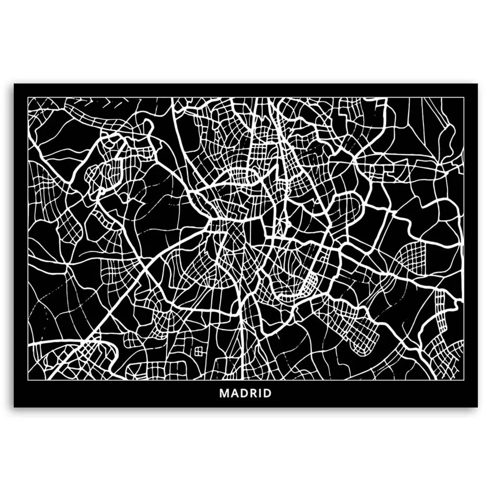 obraz-na-plotnie-madryt-plan-miasta-90x60