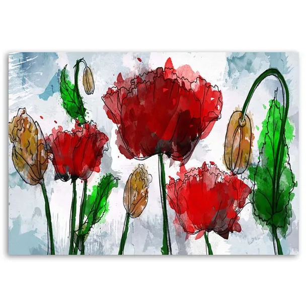 obraz-na-plotnie-czerwone-maki-akwarela-90x60-sposob-wykonania-druk-cyfrowy