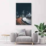 obraz-na-plotnie-miasto-noc-droga-80x120-stan-nowy