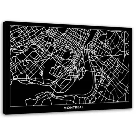 obraz-na-plotnie-montreal-plan-miasta-100x70