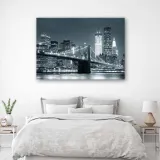 obraz-na-plotnie-nowy-jork-most-manhattan-60x40-stan-nowy