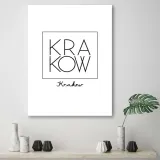 obraz-na-plotnie-napis-krakow-40x60-stan-nowy