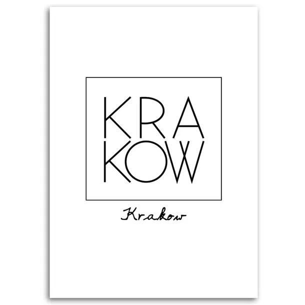 obraz-na-plotnie-napis-krakow-40x60-sposob-wykonania-druk-cyfrowy