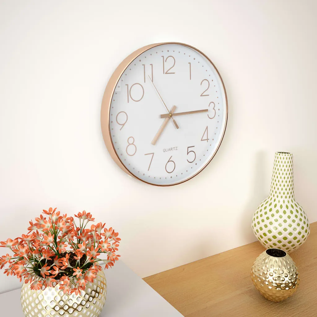 zegar-scienny-30-cm-rozowe-zloto-stan-nowy