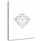 obraz-na-plotnie-diament-geometryczny-40x60