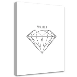 obraz-na-plotnie-diament-geometryczny-40x60