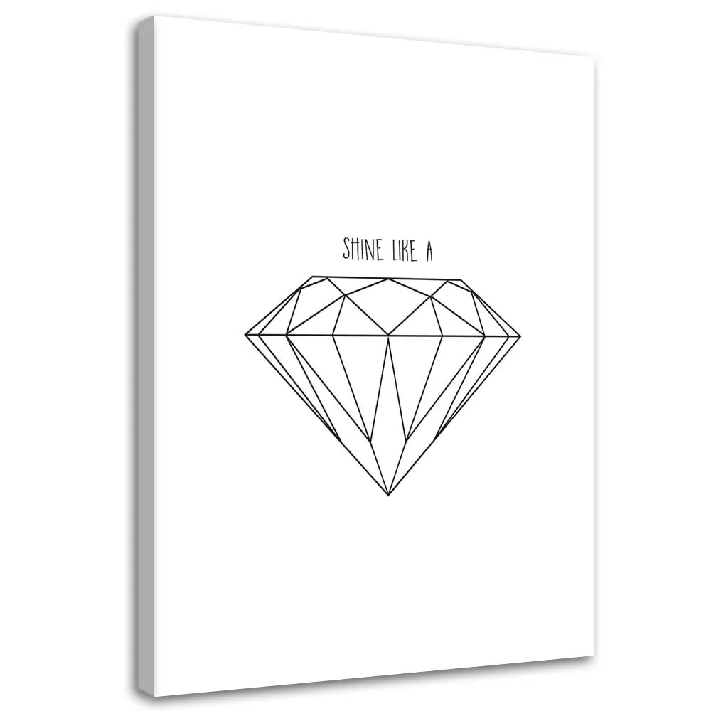 obraz-na-plotnie-diament-geometryczny-40x60-stan-nowy