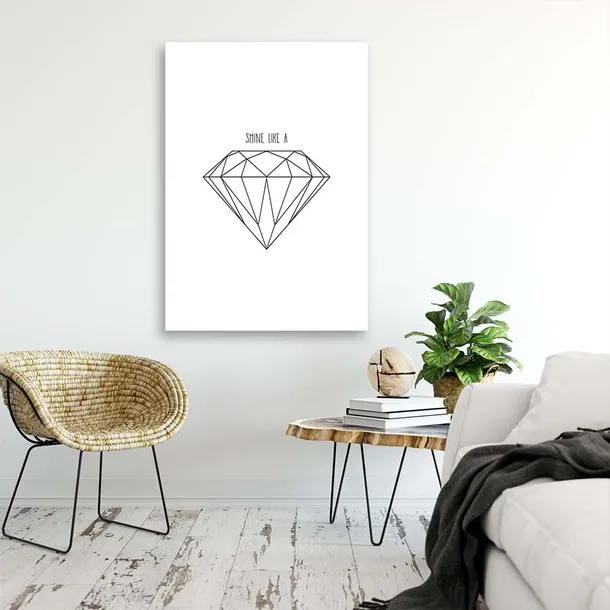 obraz-na-plotnie-diament-geometryczny-40x60-stan-nowy