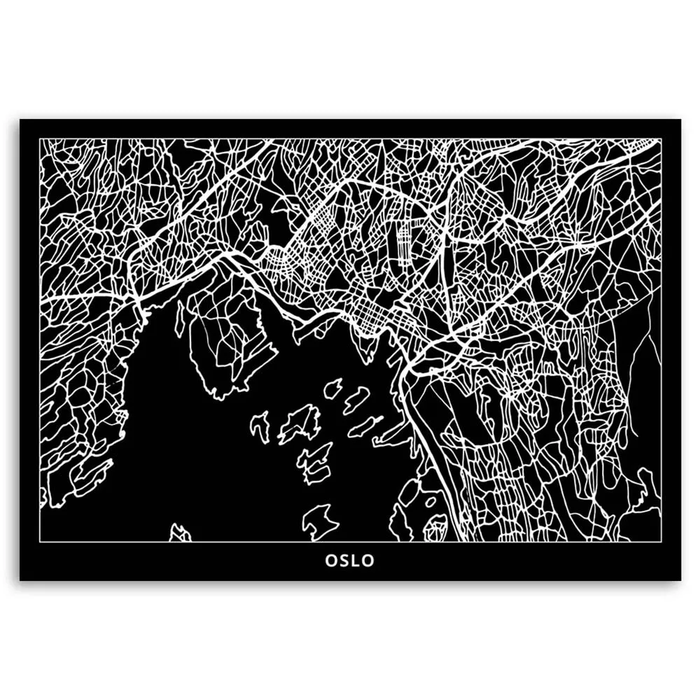 obraz-na-plotnie-oslo-plan-miasta-100x70