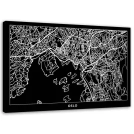 obraz-na-plotnie-oslo-plan-miasta-90x60