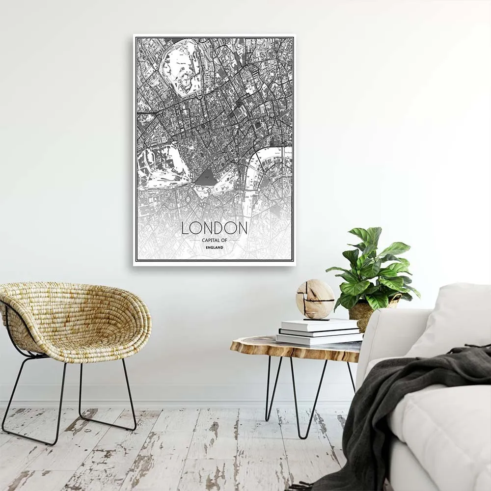 obraz-na-plotnie-plan-miasta-londyn-40x60