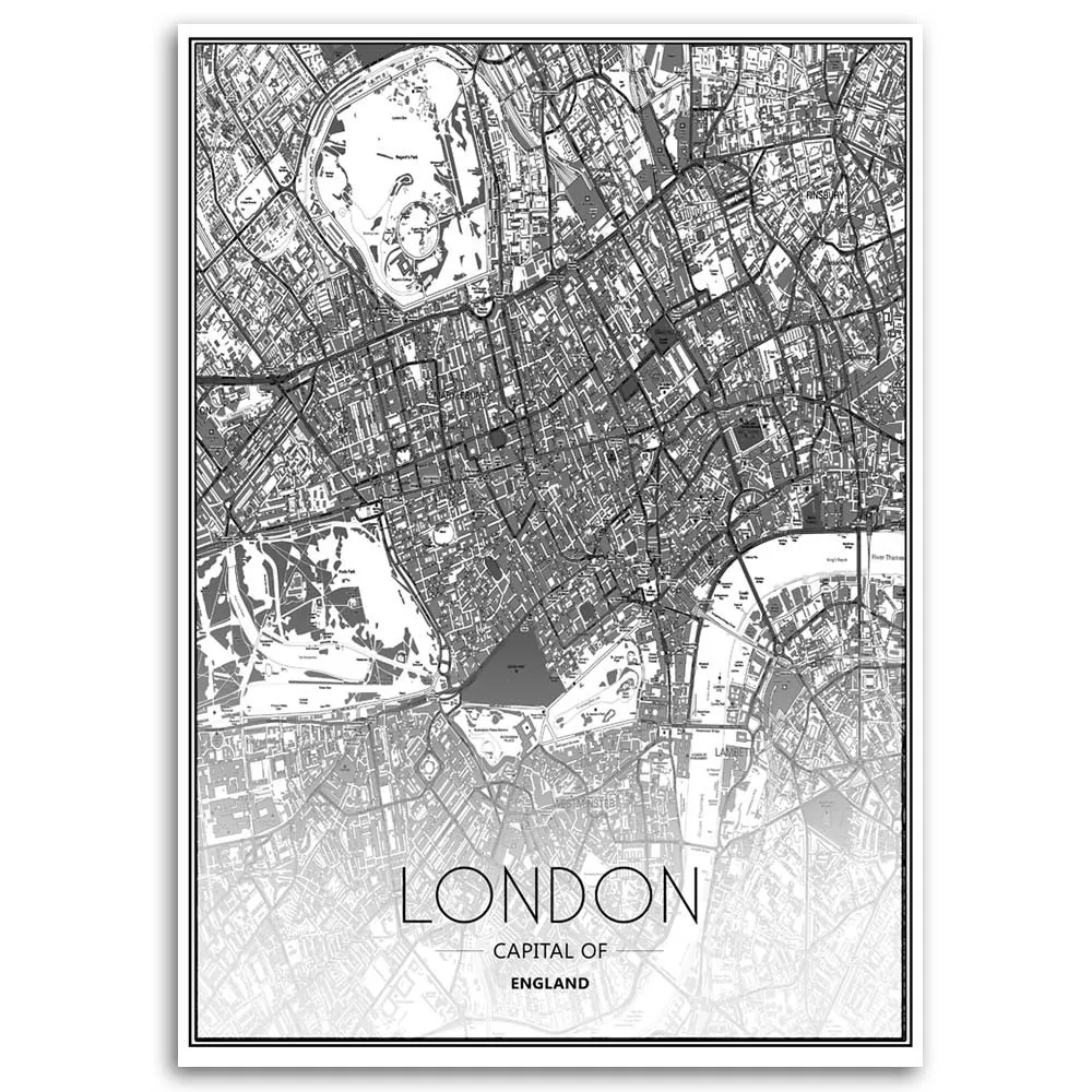 obraz-na-plotnie-plan-miasta-londyn-40x60
