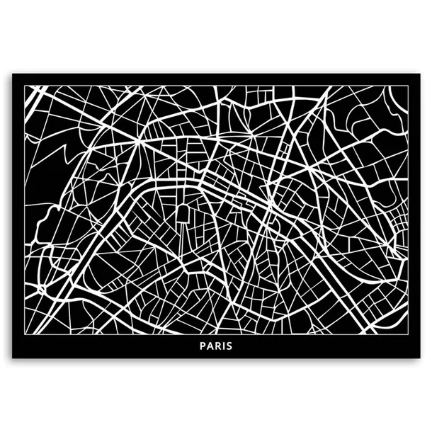 obraz-na-plotnie-paryz-plan-miasta-120x80-sposob-wykonania-druk-cyfrowy