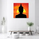 obraz-na-plotnie-zachod-slonca-budda-40x40-stan-nowy