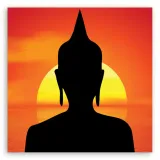 obraz-na-plotnie-zachod-slonca-budda-40x40-sposob-wykonania-druk-cyfrowy