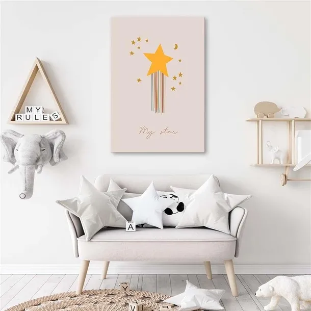 obraz-na-plotnie-gwiazdki-80x120-stan-nowy