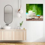 obraz-na-plotnie-zen-bambus-60x60-stan-nowy