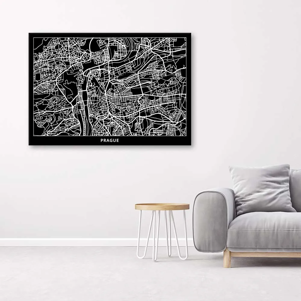 obraz-na-plotnie-praga-plan-miasta-90x60