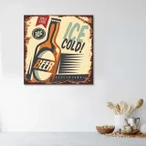 obraz-na-plotnie-szyld-retro-piwo-40x40-stan-nowy