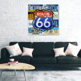 obraz-na-plotnie-route-66-40x40-stan-nowy