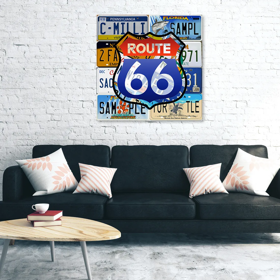 obraz-na-plotnie-route-66-40x40