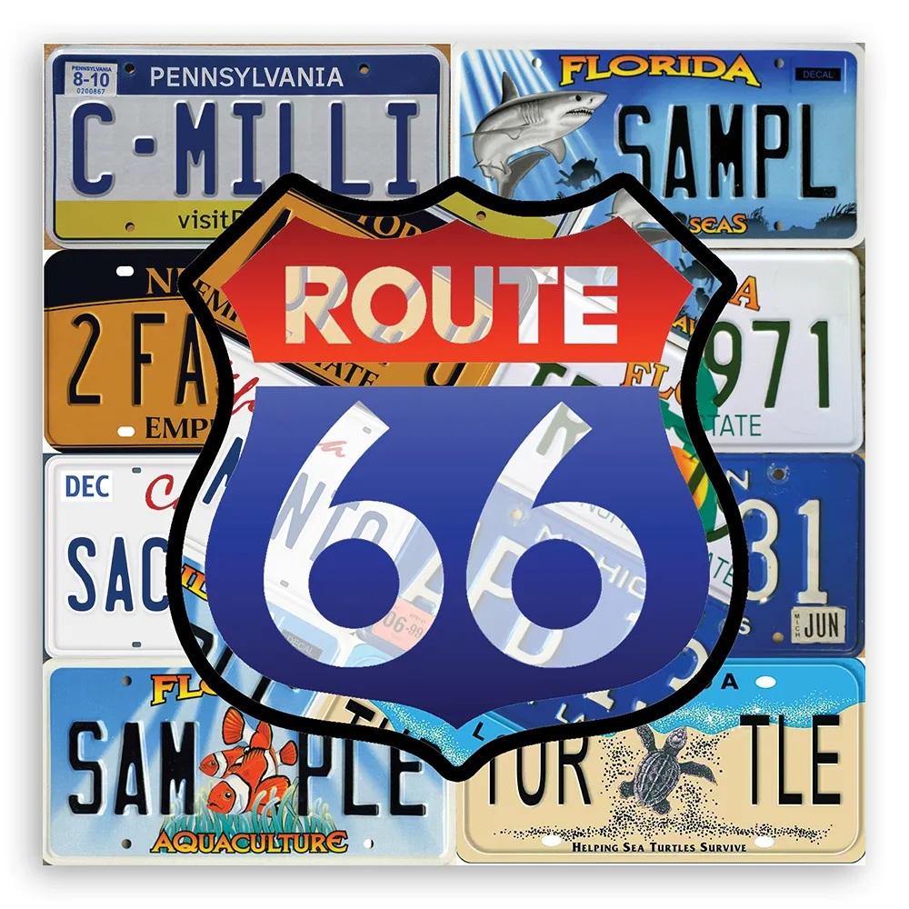 obraz-na-plotnie-route-66-40x40