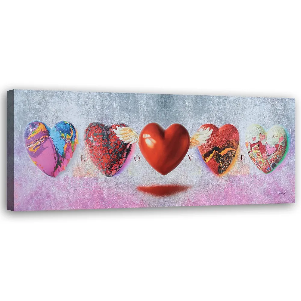 obraz-na-plotnie-serce-love-czerwony-120x40-stan-nowy