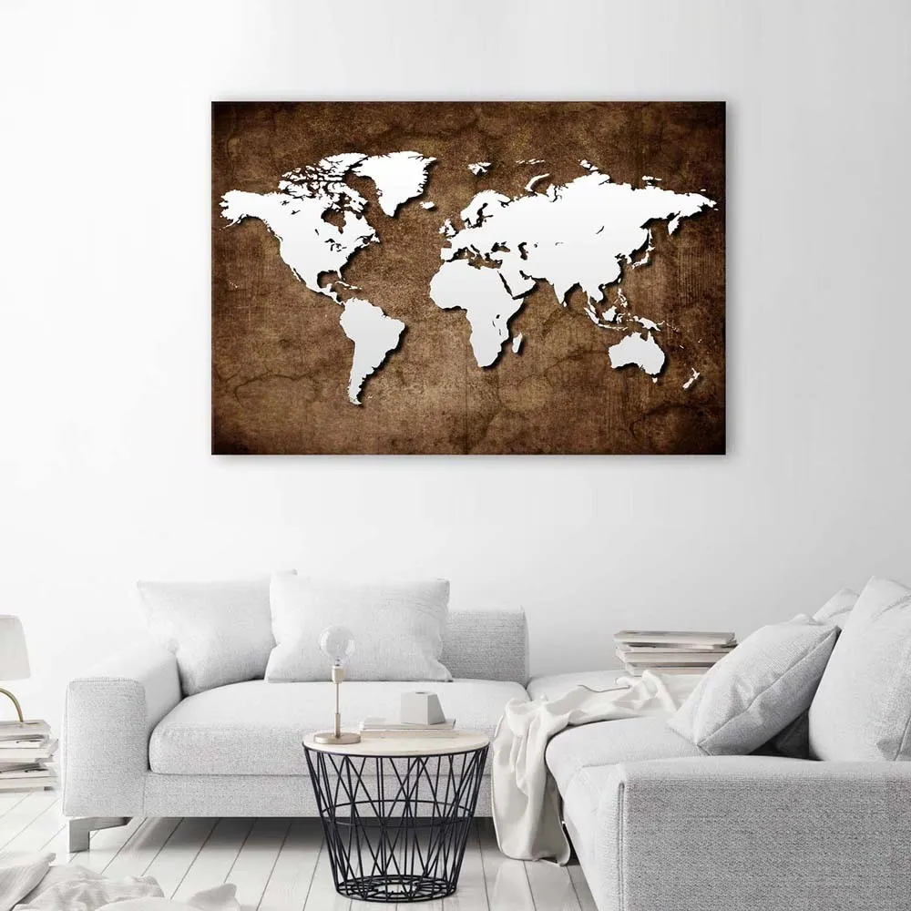 obraz-na-plotnie-stara-mapa-retro-biuro-90x60