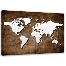 obraz-na-plotnie-stara-mapa-retro-biuro-60x40